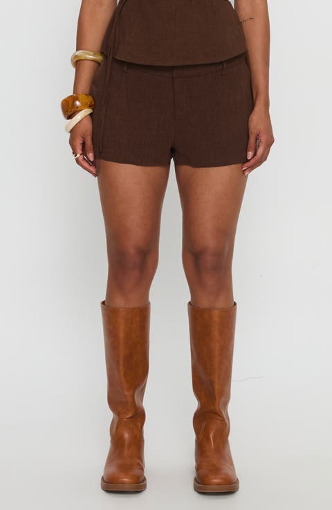 La Dulce Linen Blend Shorts