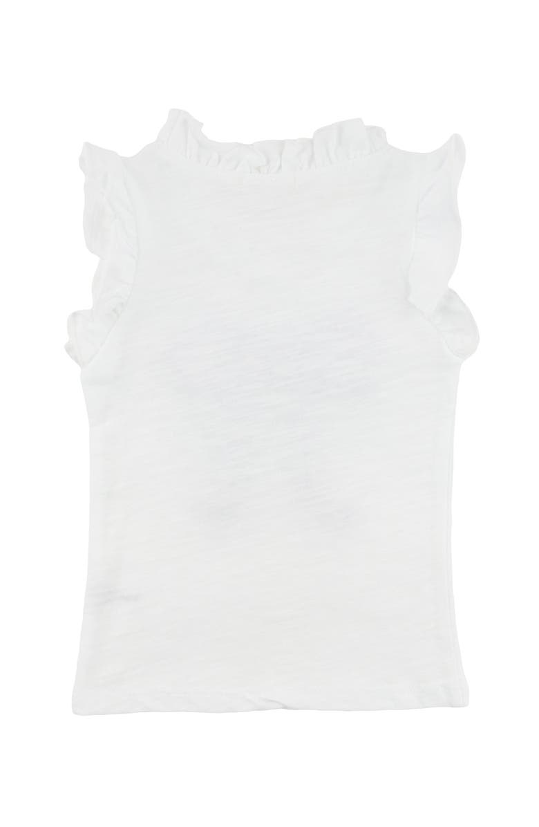 oh baby! Ruffle Bow Lavender Sparkle Rebekah Ruffle Tank, Alternate, color, Oyster