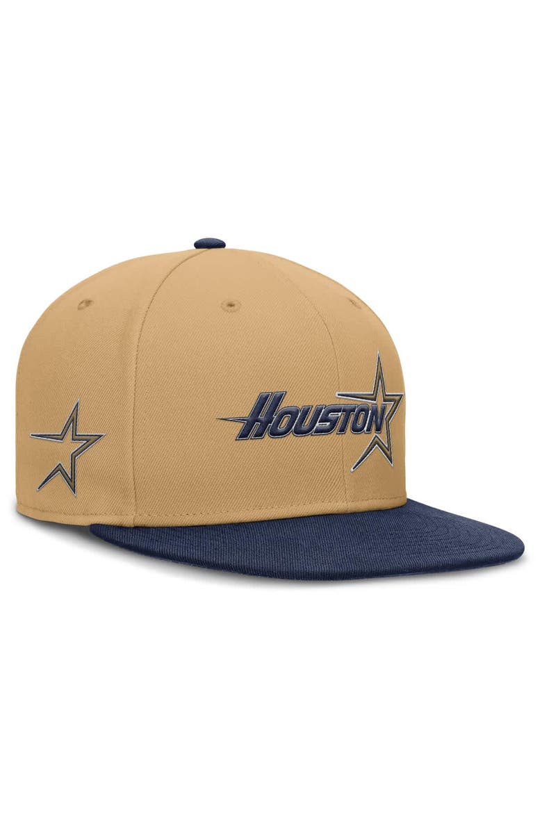 Nike Men's Nike Gold Houston Astros True Performance Fitted Hat, Main, color, 