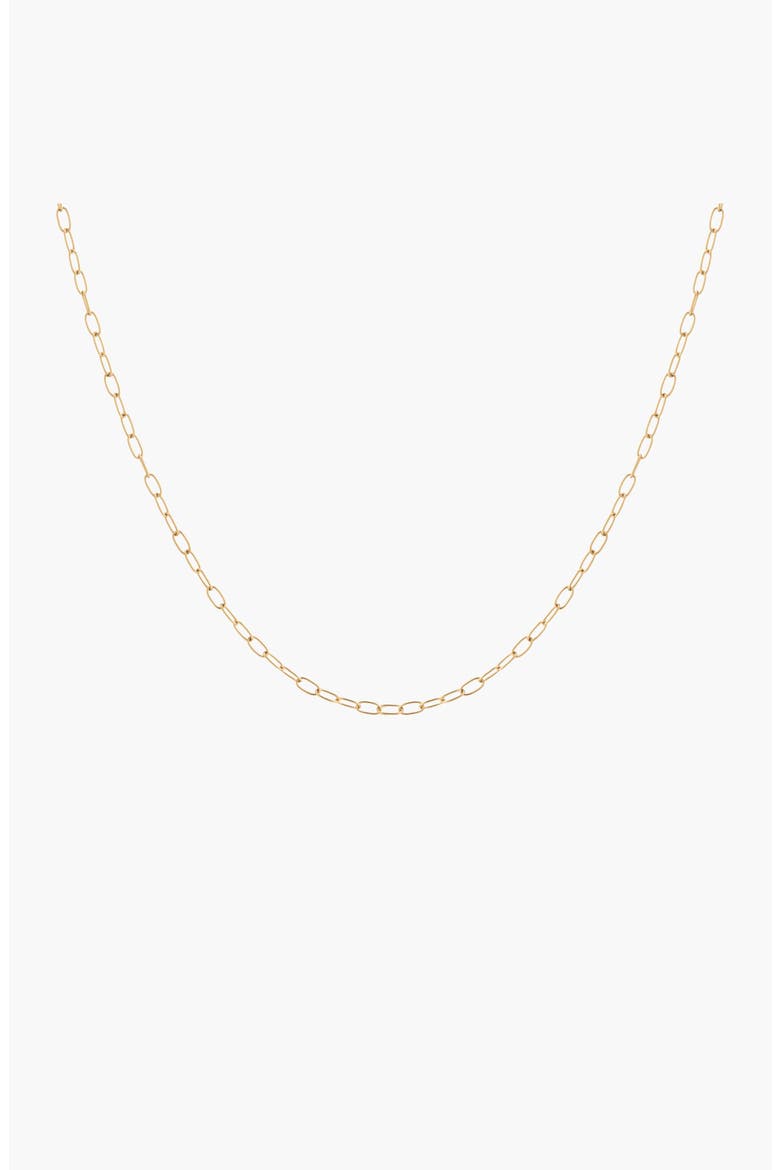 Unbreakable Mini Paperclip Chain Necklace, Main, color, White