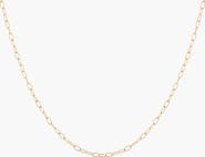 Aurate Unbreakable Mini Paperclip Chain Necklace