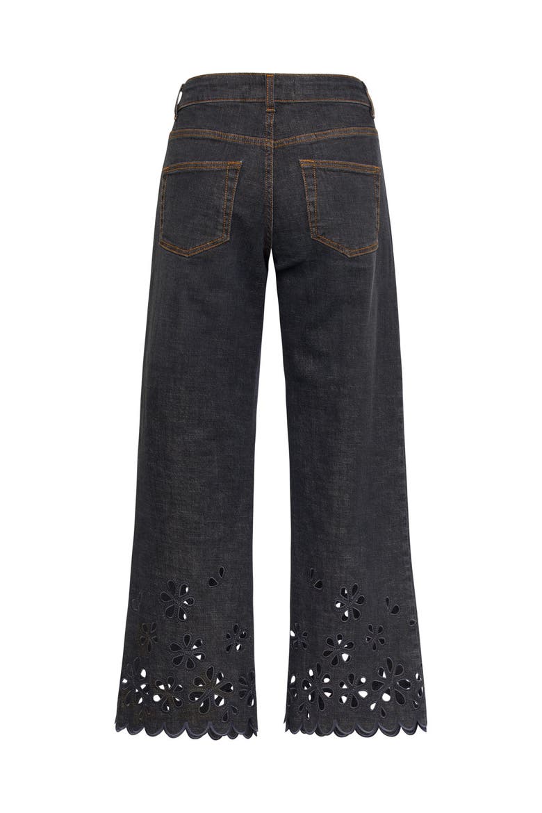 Jeans With Embroidery, Main, color, Black