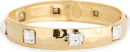 Kenneth Jay Lane Hammered Crystal Bangle