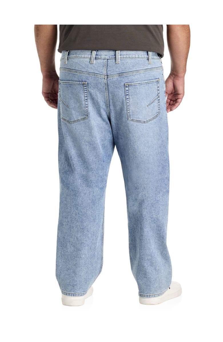 True Nation by DXL Big & Tall Relaxed-Fit Light Wash Jeans, Alternate, color, Lighter Daze