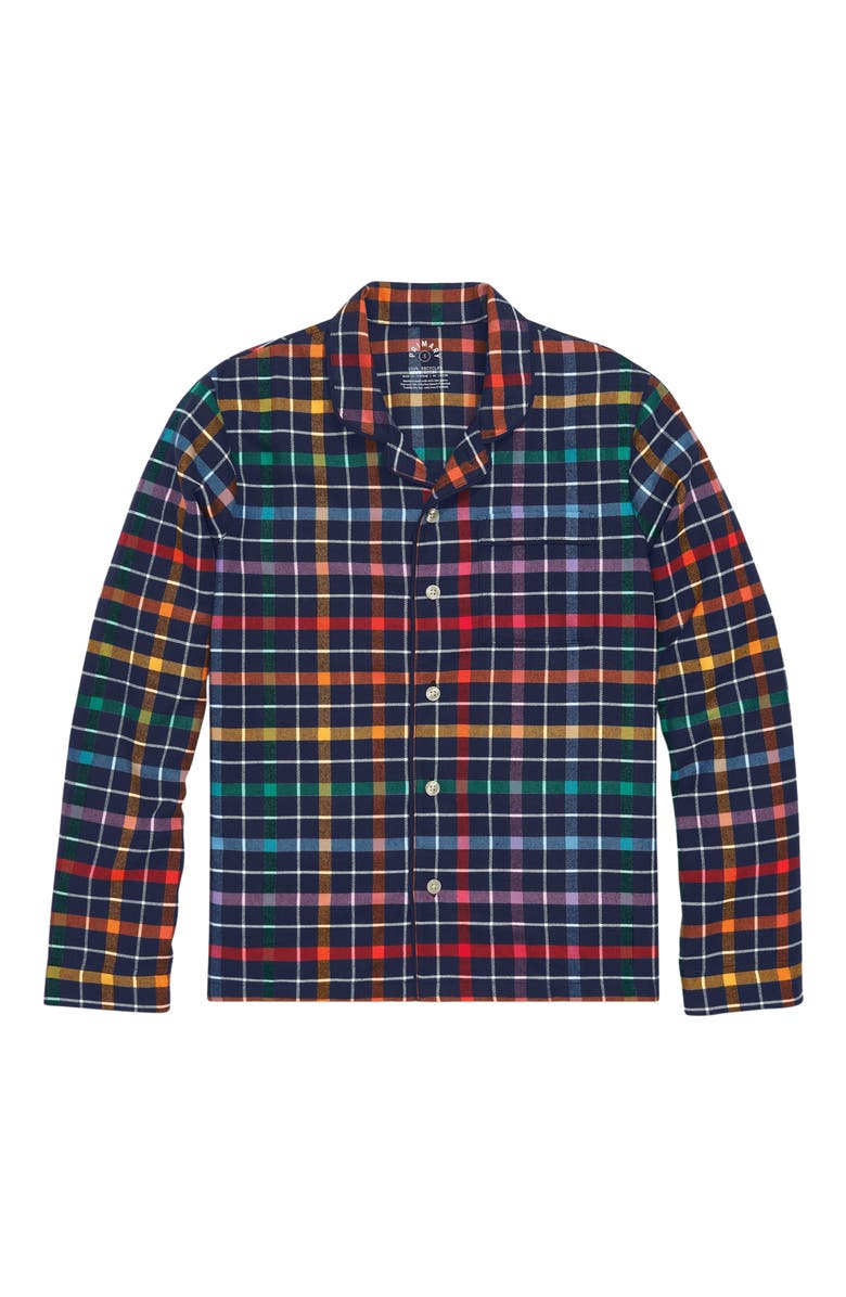 Primary Adult Flannel Holiday Pj Top, Alternate, color, 