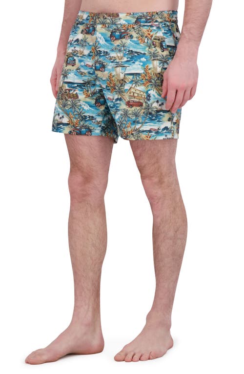 Robert Graham Quick Dry Swim Trunks In Hawaii