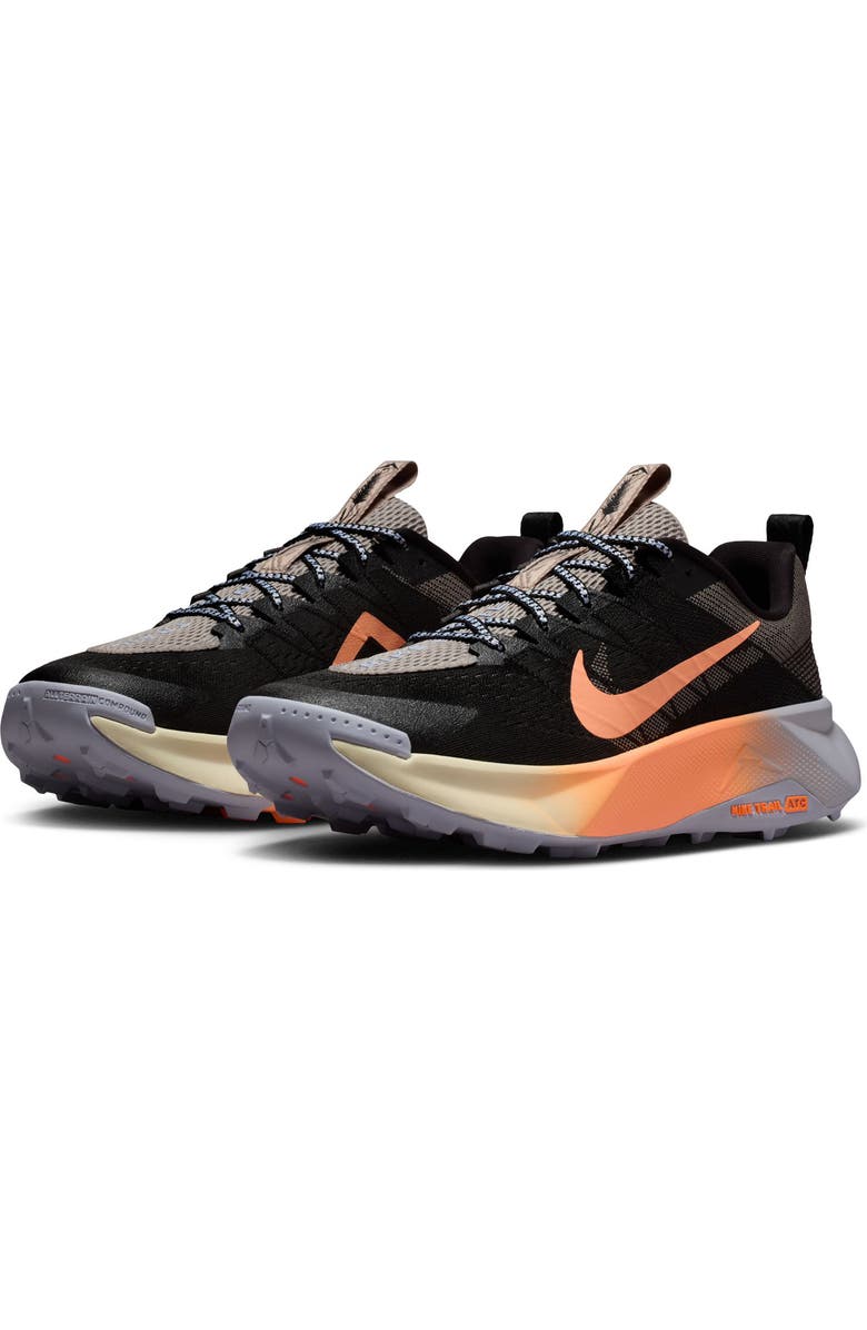 Nike ReactX Wildhorse 10 Trail Running Shoe, Main, color, Black/ Orange Pulse