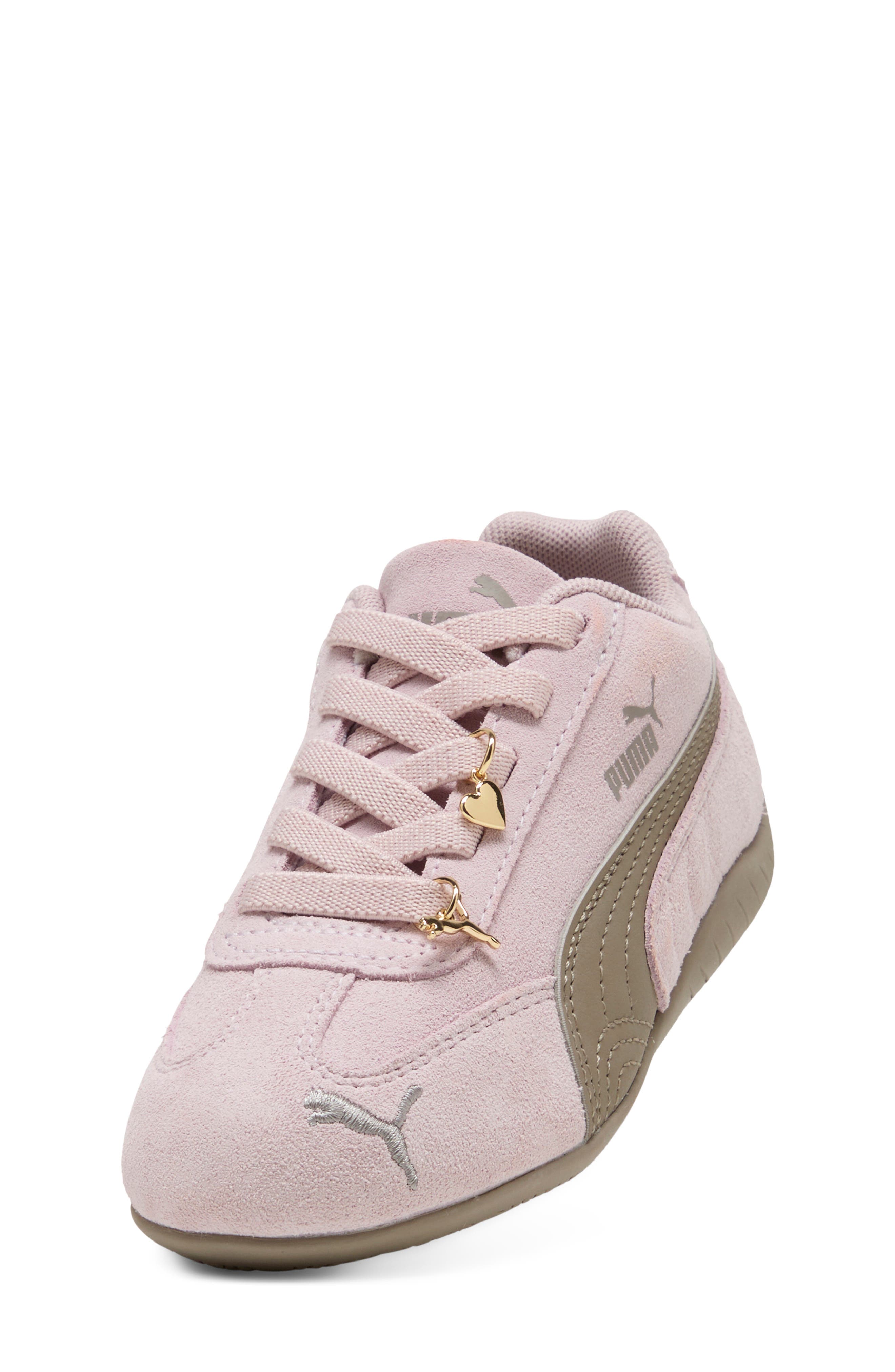 Kids' Speedcat Charmies Sneaker, Alternate, color, MISTY PINK/ MOUSE GRAY