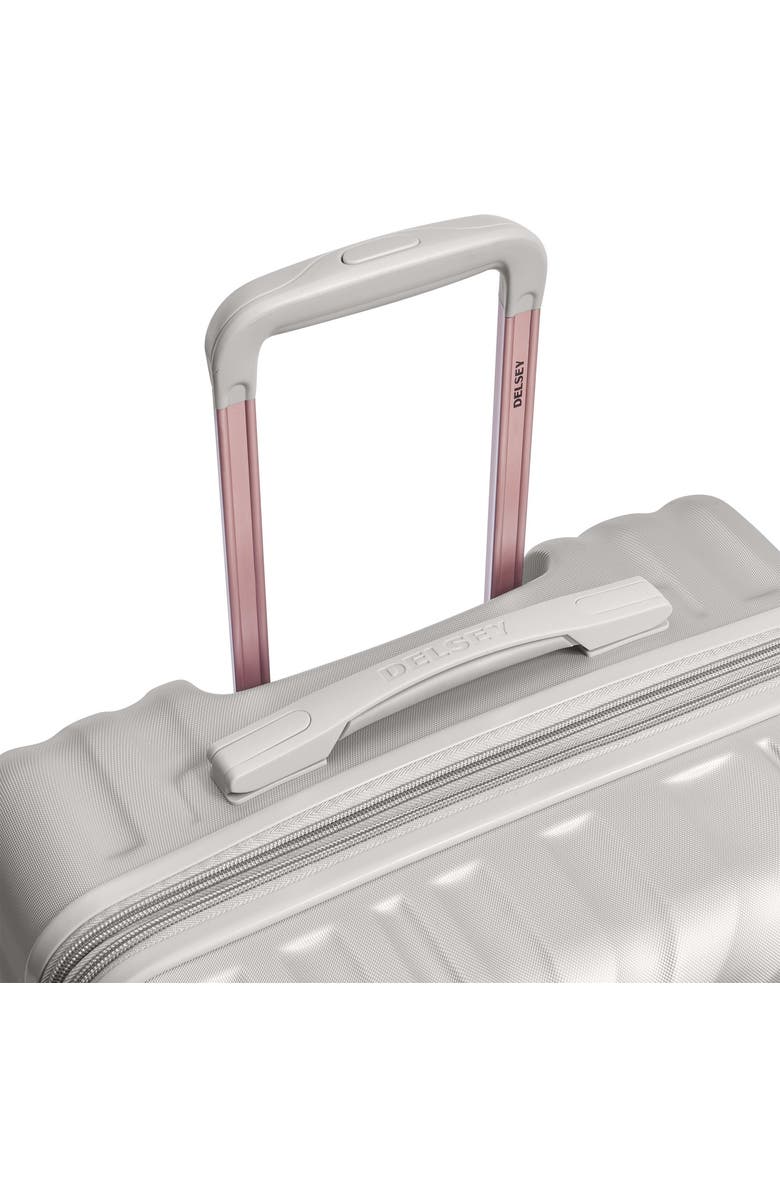 Delsey Paris Alexis Hardside 3-Piece (21"/25"/29") Expandable Spinner Luggage Set, Alternate, color, Platinum/Rose Gold