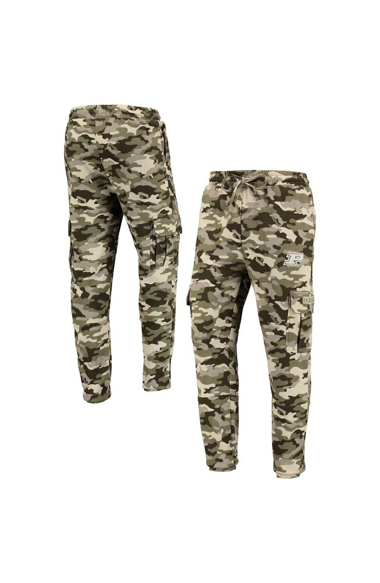COLOSSEUM Men's Colosseum Camo Purdue Boilermakers OHT Military Appreciation Code Fleece Pants, Alternate, color,