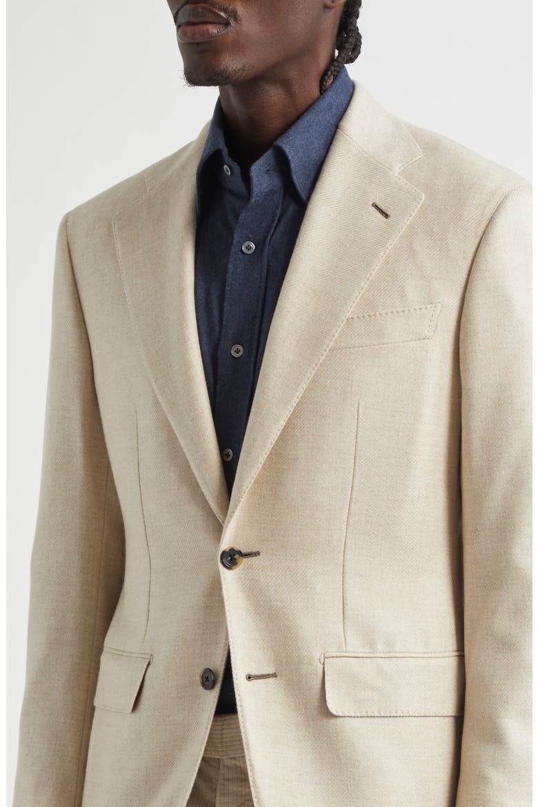 Structured Cashmere Sport Coat, Alternate, color, OAT