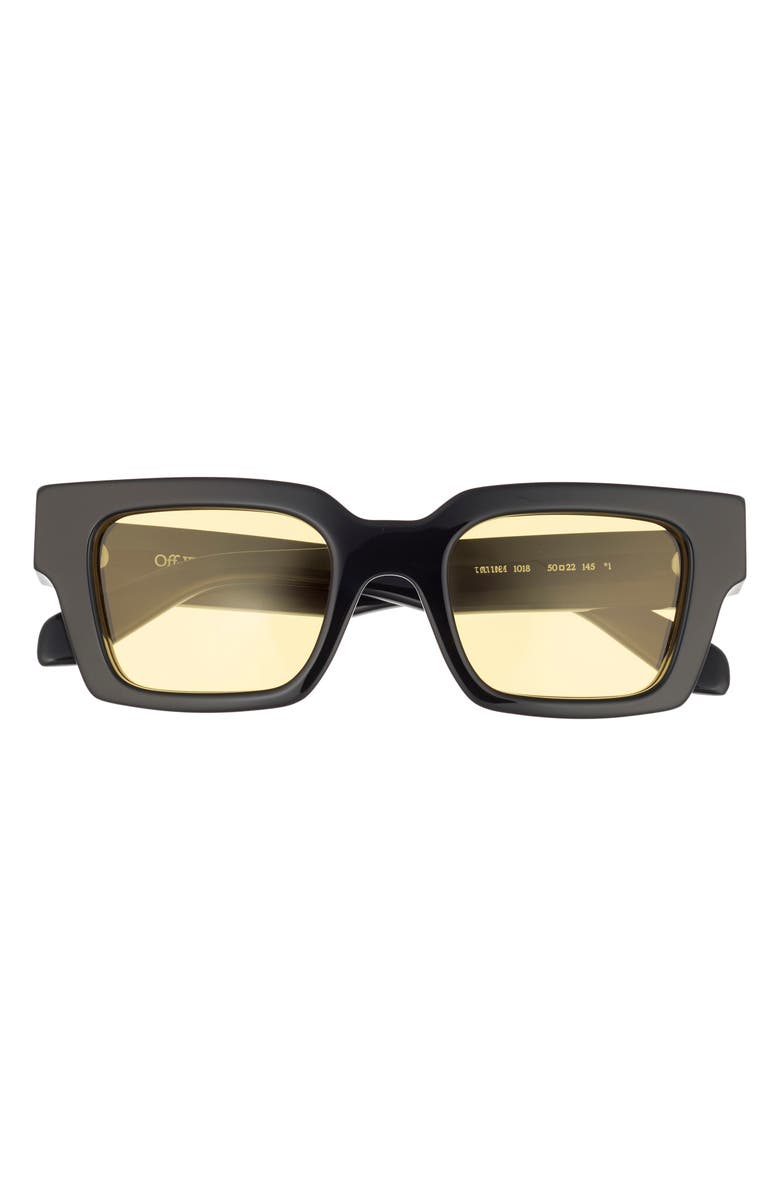 Off-White Virgil Square Sunglasses, Main, color, Black Yellow