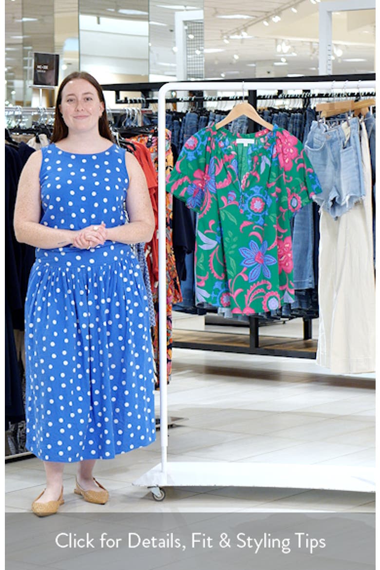 Cabina Floral Macy Ruffle Top video