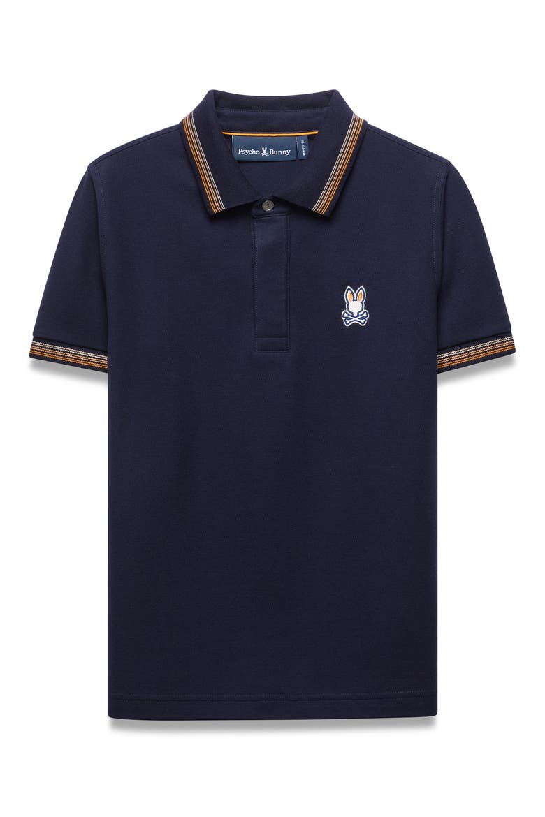 Kids' Jaydon Pique Polo, Main, color, BARITONE BLUE