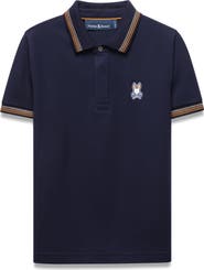Psycho Bunny Kids' Jaydon Pique Polo