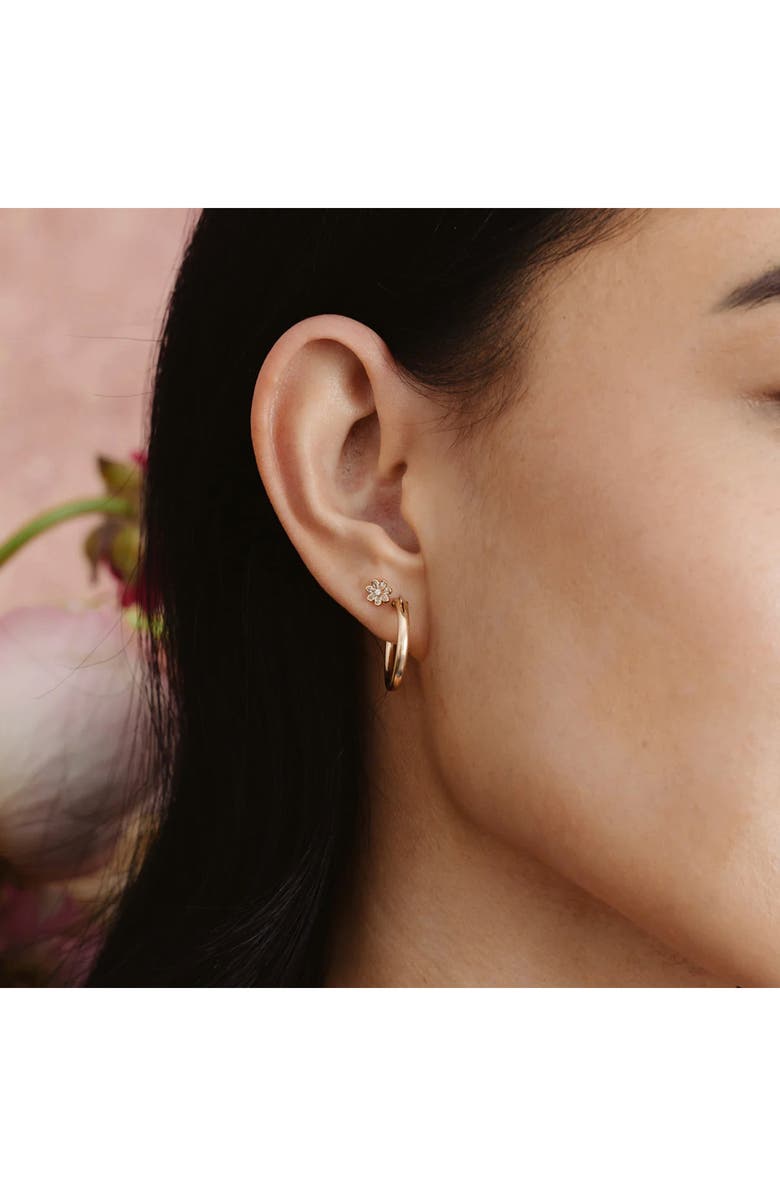 MADE BY MARY Flora Luxe Stud Earrings, Alternate, color, Gold Vermeil