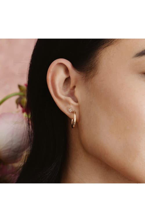 Made By Mary Flora Luxe Stud Earrings In Gold