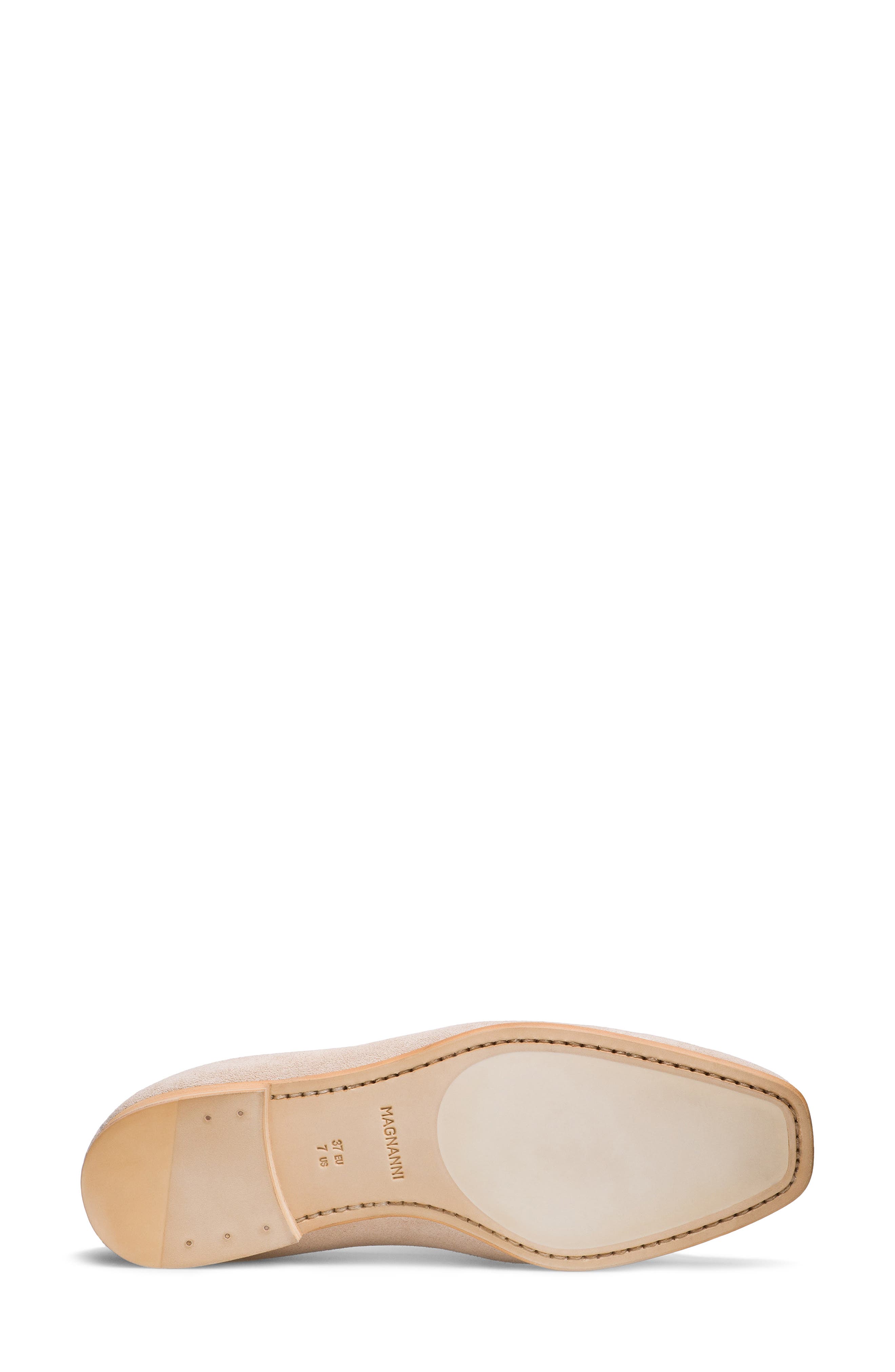 Magnanni Bella Loafer, Alternate, color, Champagne Suede