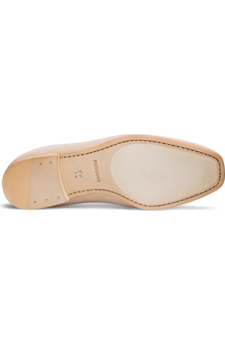 Magnanni Bella Loafer, Alternate, color, Champagne Suede