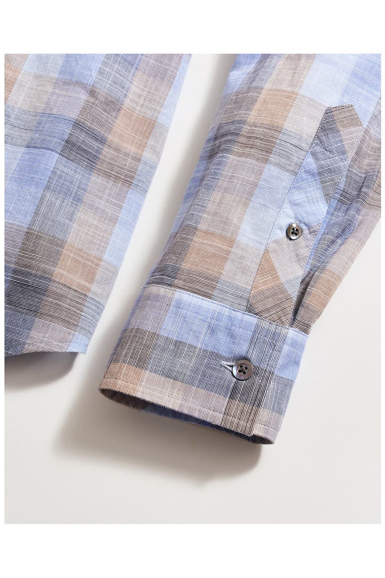 Hutcheson Standard Fit Check Cotton Button-Up Shirt, Alternate, color, MULTI