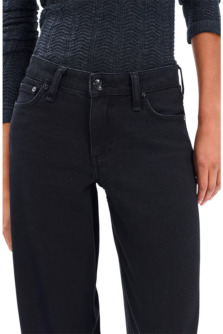 Andi Mid Rise Wide Leg Jeans, Alternate, color, BLACK