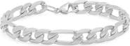 STEELTIME 18K Gold Plated Stainless Steel Chain Link Bracelet