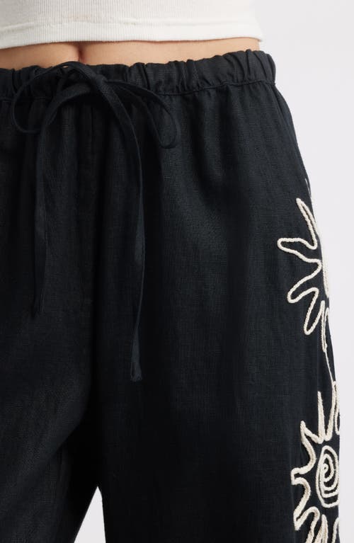 Rails Emmie Drawstring Wide Leg Linen Pants