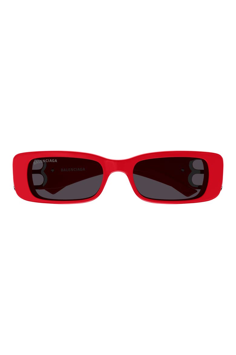 51mm Rectangular Sunglasses, Main, color, RED