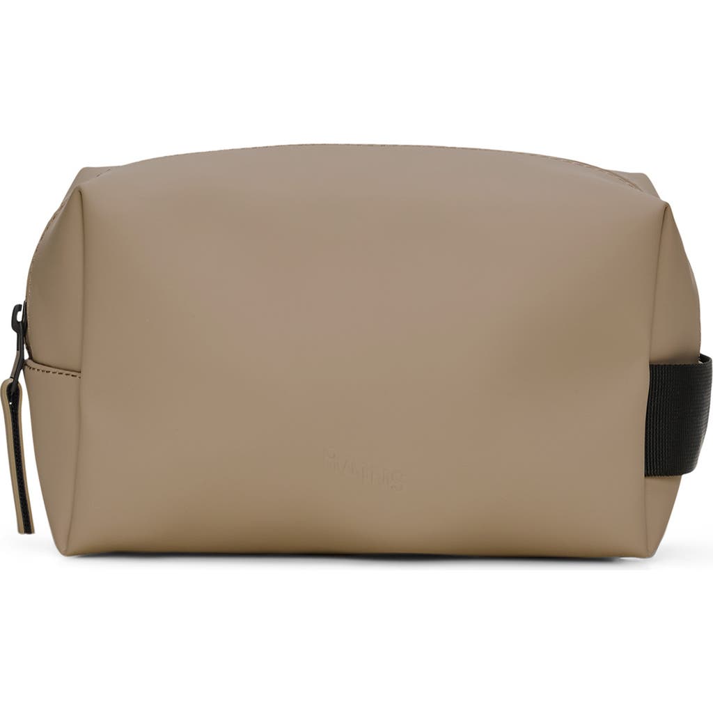 Rains Small Waterproof Toiletry Bag In Nude