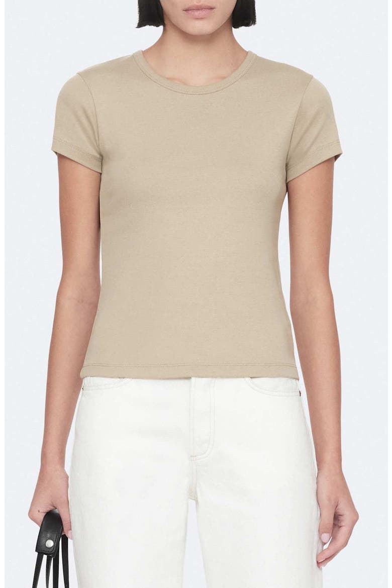 Stevie Cotton T-Shirt, Main, color, SHALE GREY