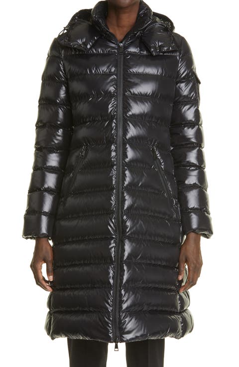 Moka Water Resistant Long Hooded Down Puffer Parka