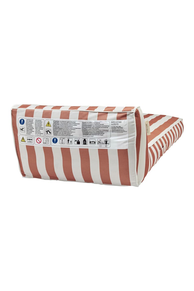Luxe Lounger Casa Cream Inflatable Pool Float, Alternate, color, ORANGE
