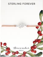 Sterling Forever Birth Flower Bracelet