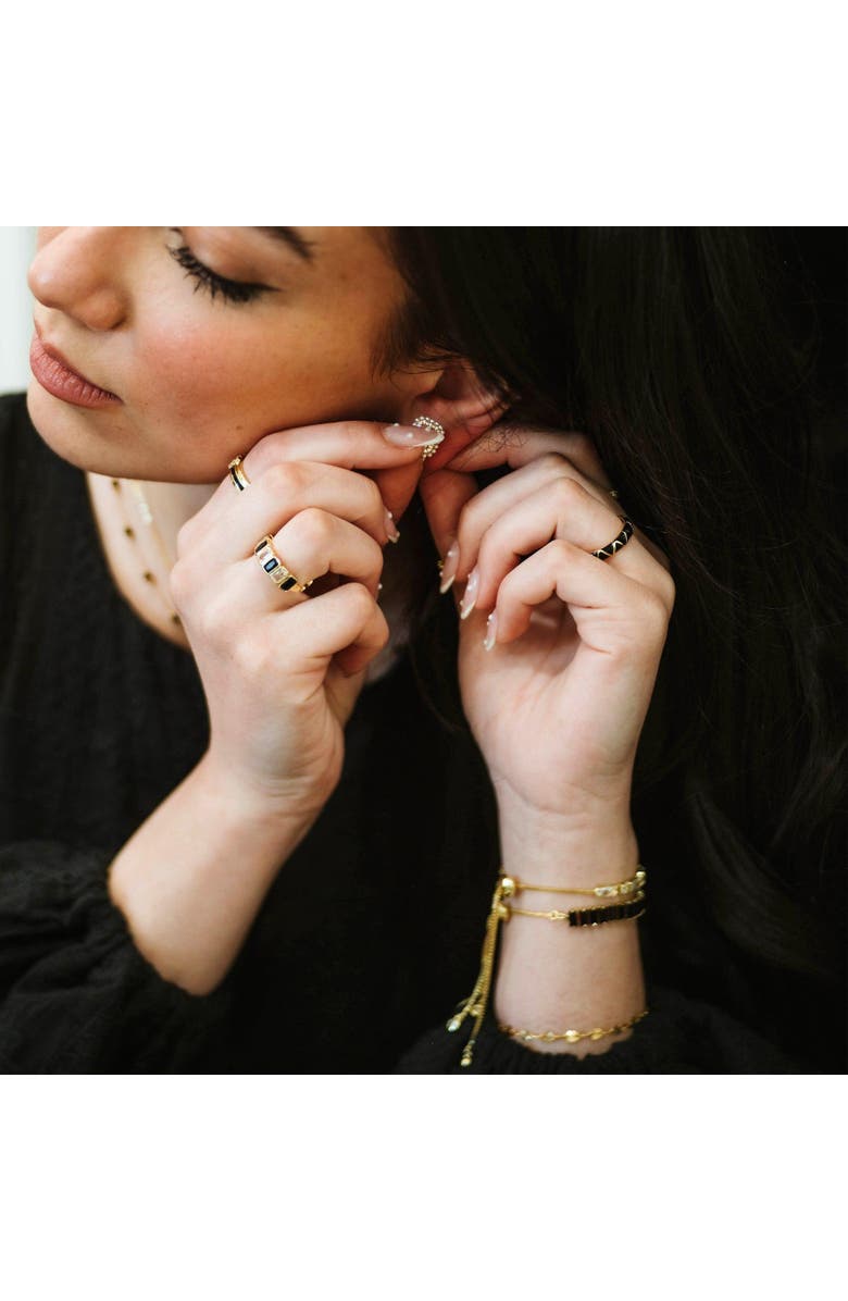 Ivy & Pearl Co. The Sterling Luxe Label Bracelet, Alternate, color, Gold