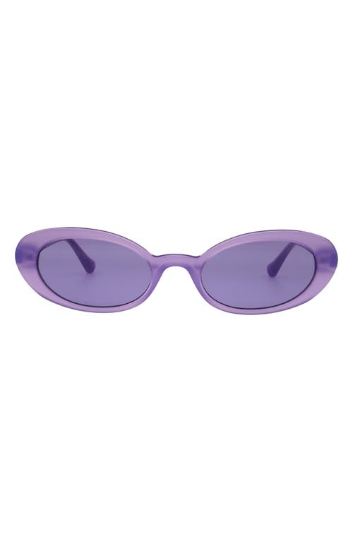 Florence By Mills 52mm Oval Sunglasses In Purple