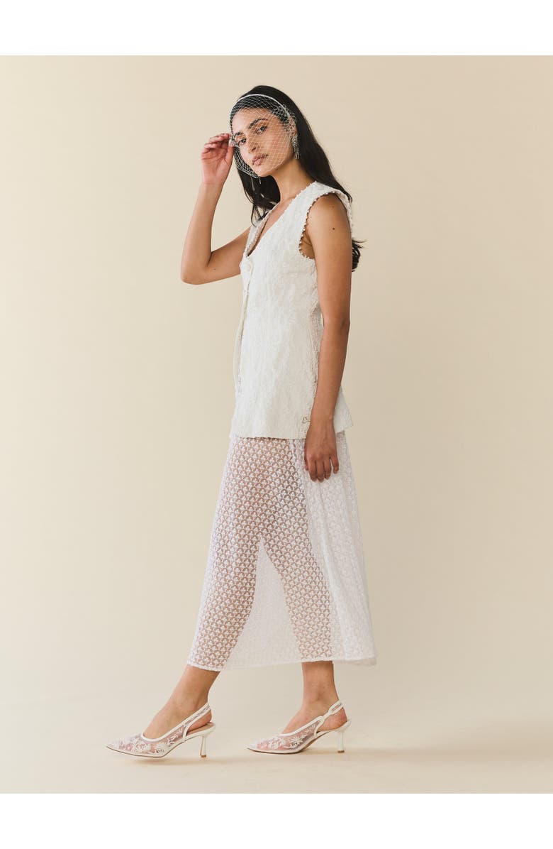 Eddy Erin Skirt, Main, color, Amour White Embroidery