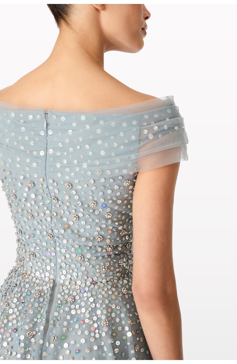 Jenny Packham Bee Gown, Alternate, color, Steel Blue