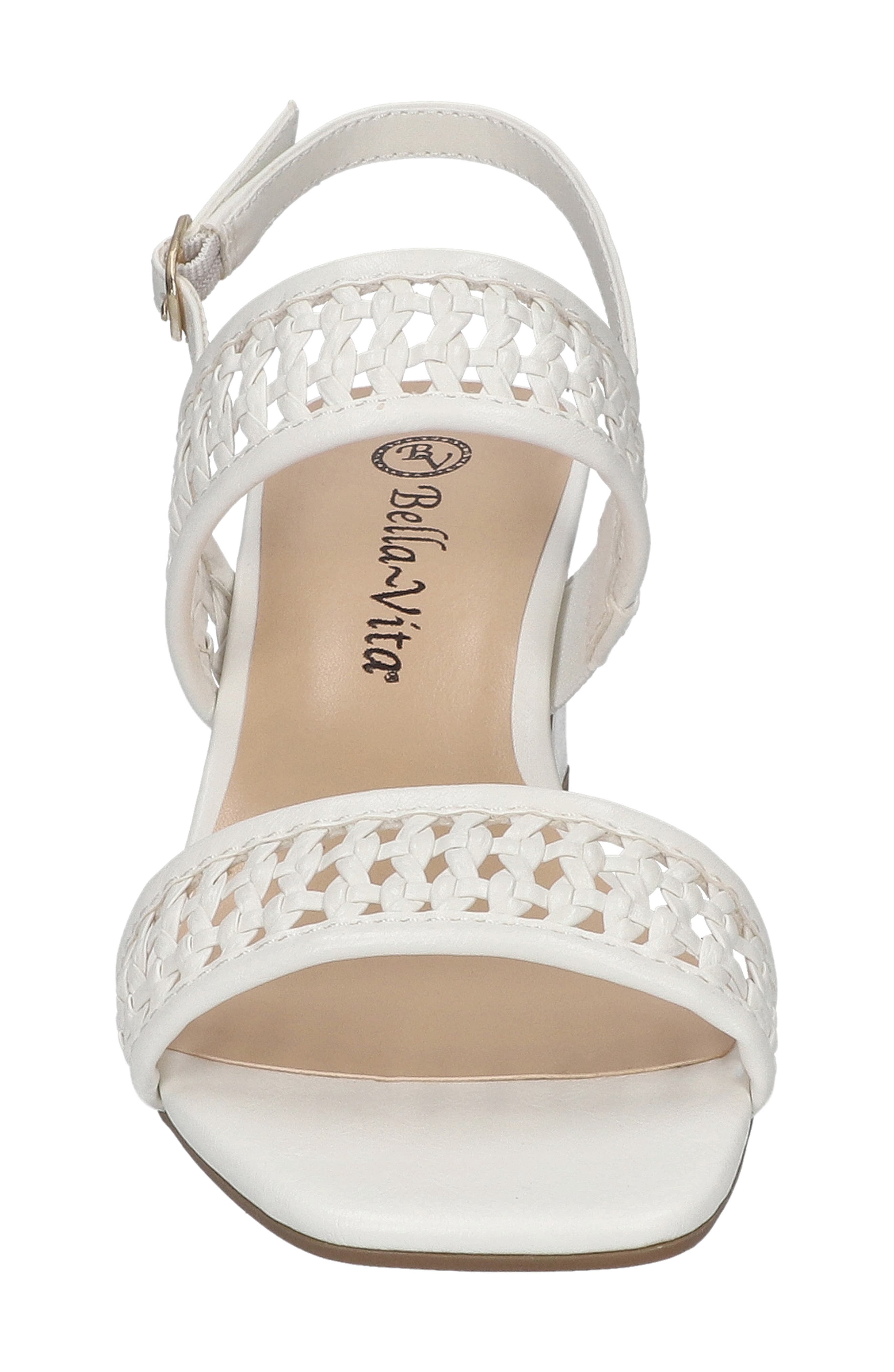 Xannon Block Heel Slingback Sandal, Alternate, color, WHITE