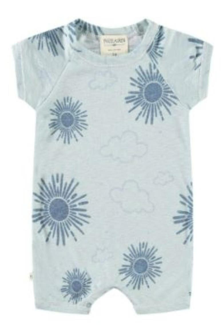 French Terry Romper, Main, color, SUN BURST BLUE