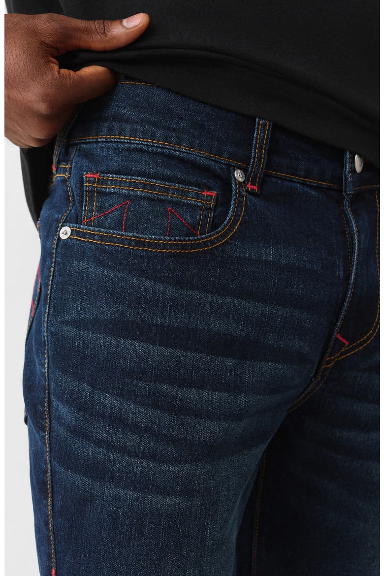Geno Slim Leg Jeans, Alternate, color, DARK MAHOGANY WOOD WASH