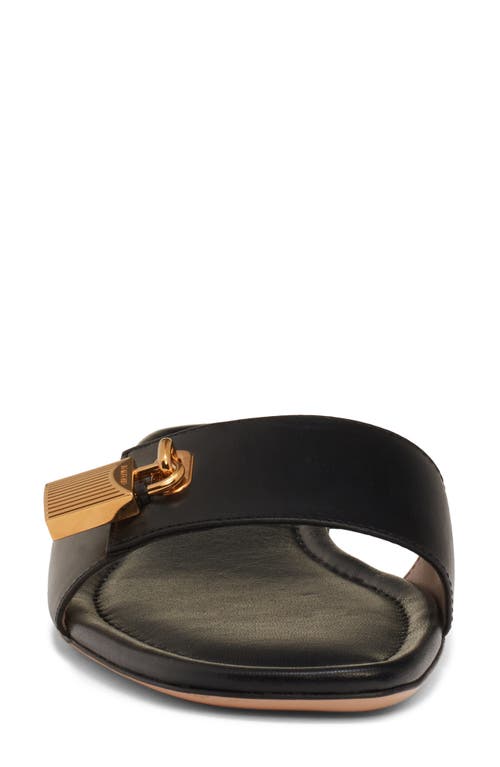 TOM FORD TOM FORD PADLOCK SLIDE SANDAL 