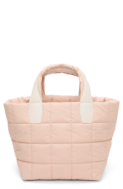 VeeCollective Small Porter Quilted Recycled Nylon Tote in Cameo Rose Pnk at Nordstrom