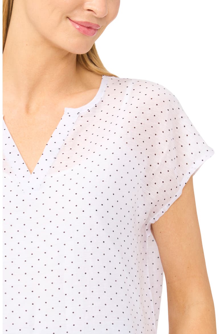 Polka Dot Popover Shell, Alternate, color, BRIGHT WHITE
