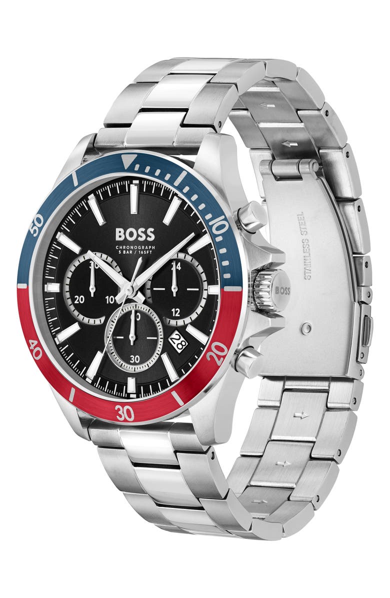 BOSS Troper Chronograph Bracelet Watch, 45mm, Alternate, color, 