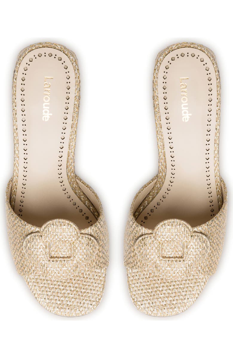 Larroudé Flora Slide Sandal, Alternate, color,