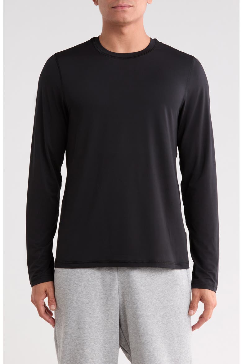 Performance Crewneck T-Shirt, Main, color, BLACK