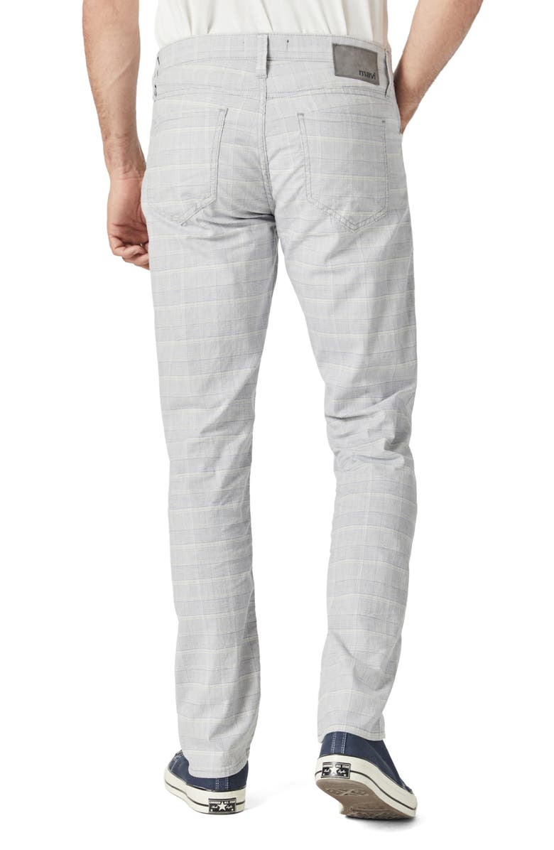 Mavi Jeans Marcus Slim Straight Leg Pants, Alternate, color, Blue Checked