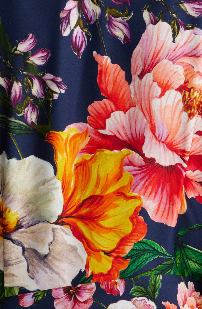 Elie Tahari The Melina Sahara Desert Print Long Sleeve Stretch Silk Shirtdress, Alternate, color, Sahara Desert Print