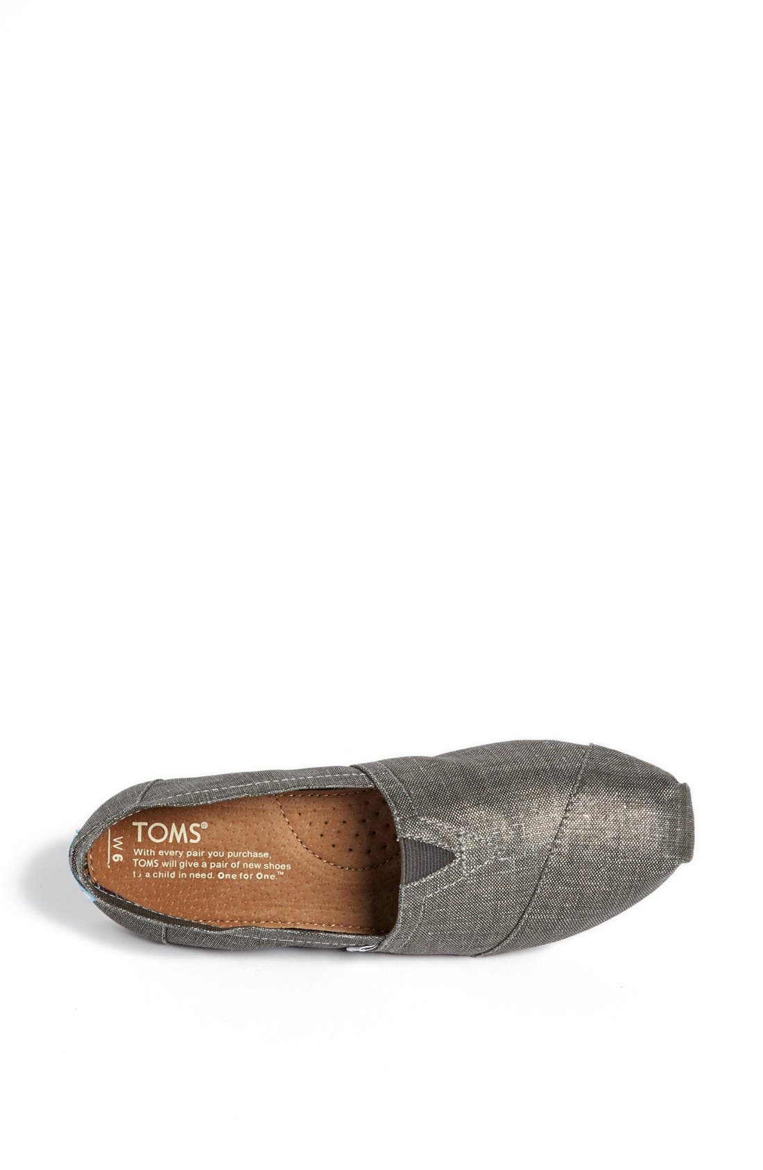 TOMS 'Classic' Metallic Slip-On, Alternate, color, 