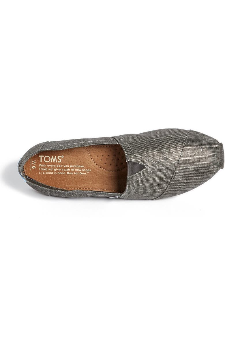 TOMS 'Classic' Metallic Slip-On, Alternate, color,